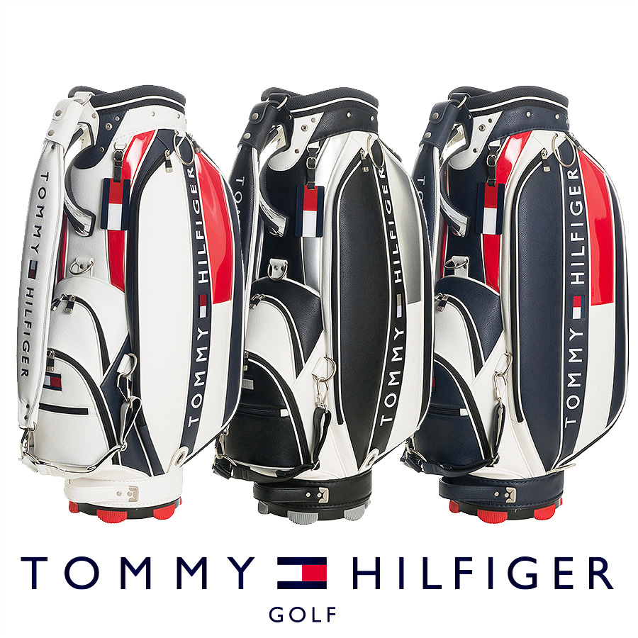 トミー ヒルフィガー キャディーバッグ ゴルフ メンズ バック ネームプレート刻印無料 レディース THMG7SC1 チープ ゴルフバッグ