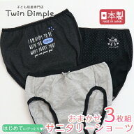 【日本製】おまかせサニタリーショーツ 3枚組 140/150/160/165 女の子 下着 ジュニアショーツ 子供 下着…