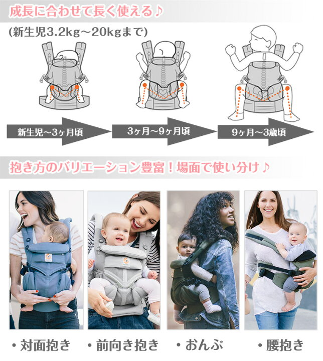 楽天市場 数量限定 12 100円off エルゴ セール オムニ360 クールエア 抱っこ紐 Omni 360 メッシュ スリーシックスティ 正規販売店 新生児 エルゴベビー Ergobaby Twinklefunny ベビーキッズ雑貨