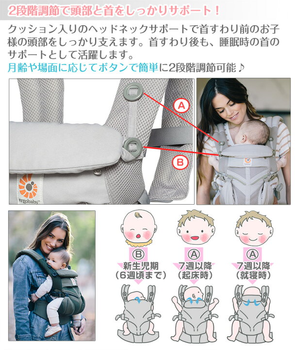 楽天市場 数量限定 12 100円off エルゴ セール オムニ360 クールエア 抱っこ紐 Omni 360 メッシュ スリーシックスティ 正規販売店 新生児 エルゴベビー Ergobaby Twinklefunny ベビーキッズ雑貨