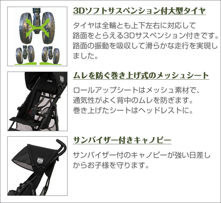 楽天市場】2022年最新モデル JisforJeepアドベンチャープラス Jeep ジープ ベビーカー ブラックメッシュ 正規品 B型 コンパクト ストローラー バギー ティーレックス T-REX : TwinkleFunny(ベビーキッズ雑貨) 楽天市場】2022年最新モデル JisforJeepアドベンチャープラス Jeep ジープ ベビーカー ブラックメッシュ 正規品 B型 コンパクト ストローラー バギー ティーレックス T-REX : TwinkleFunny(ベビーキッズ雑貨)