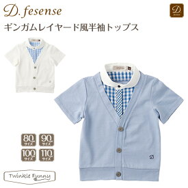 ★SALE30%オフ★ ディーフェセンス D.fesense　ギンガムレイヤード半袖トップス 春夏【nyuen-formal】