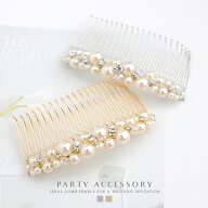 ヘアアクセサリー 結婚式 パール コーム ウェディング アクセサリー ヘアアクセサリー ゲスト ヘアピン …