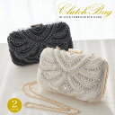 パーティーバッグ 結婚式 バッグ レディース 秋冬 ビーズ刺しゅう/フェイクパール/ビーズ/スパンコール/コンパクト/2WAY 小さめ