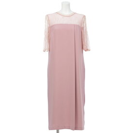 パーティードレス 結婚式 ワンピース 袖あり レース ミモレ丈 ドレス 二次会 披露宴 お呼ばれ フォーマル レディース 服 即日配送