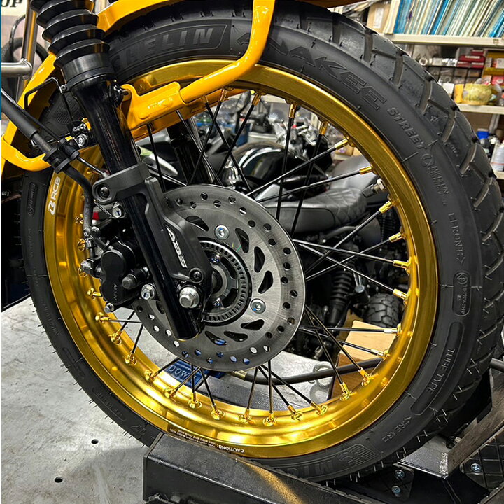 楽天市場】RCB 2.50×17 36穴 ゴールド アルミ ホイール & OSAKI 汎用 9 