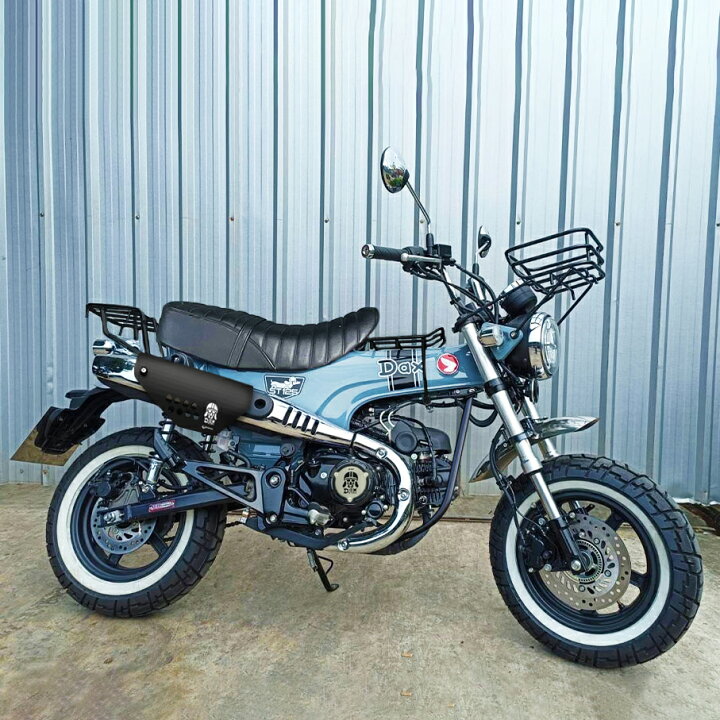 楽天市場】TWR 製 DAX ST 125 用 リアキャリア ブラック シルバー 