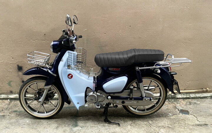 楽天市場】TWR製 スーパーカブ C125 ロング リアキャリア JA48 JA58 
