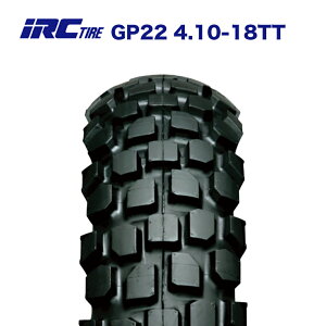 IRC GP-22 4.10-18 59P TT ���A�^�C�� 18�C���` �`���[�u�^�C�v DT125R XLR125R XLR200R TS125R KLX230 KDX125SR �I���I�t �I�t���[�h �u���b�N�^�C�� �f���A���p�[�p�X �����p ��C�p ���S�� YAMAHA HONDA SUZUKI Kawasa
