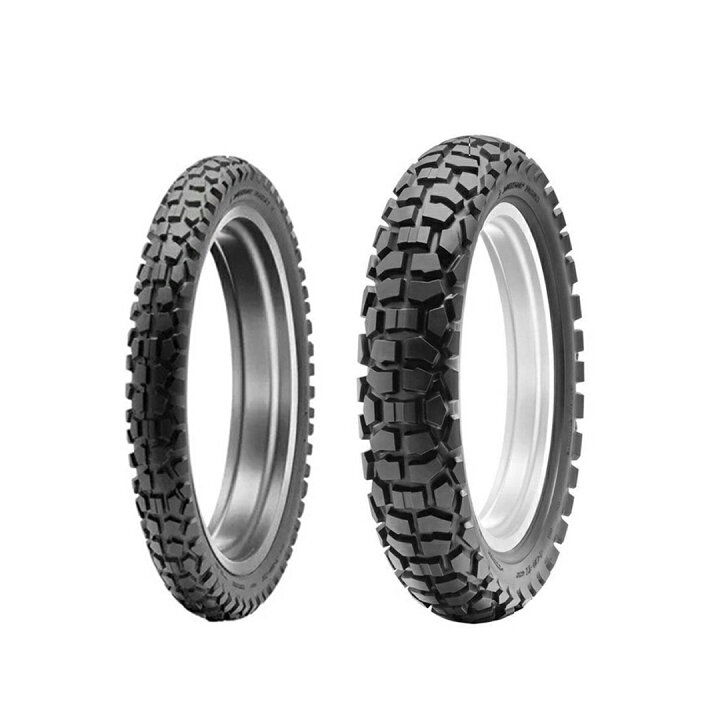 楽天市場】【2本セット】 DUNLOP バイク タイヤ D605 2.75-21 4.10-18 