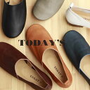 【送料無料】【初回交換無料】レディース Lカットスリッポン リアルレザー 本革 革靴 春 フラット 日本製 made in japan（1877）大人かわいい 足楽 素足でも靴下でも 母の日