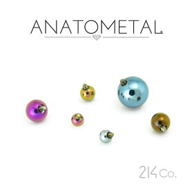 チタン製 バーベルボール 1/4” 5/16” 3/8” 7/16” 1/2” 9/16” 5/8” 単品 ANATOMETAL