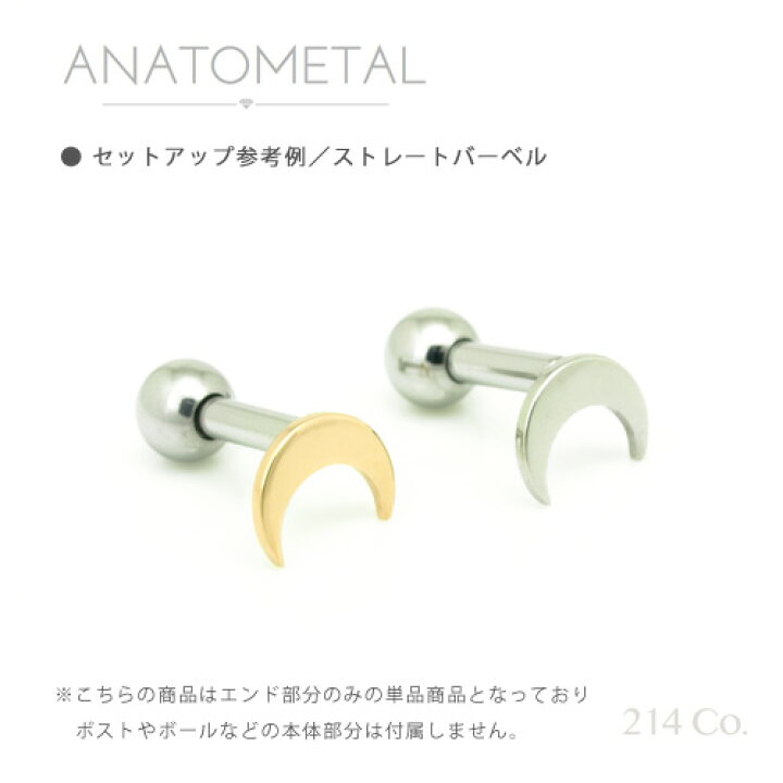楽天市場】18金 ムーンエンド 単品 ANATOMETAL : 214Co．