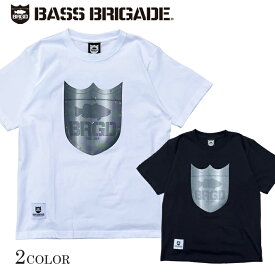 バスブリゲード Tシャツ BASS BRIGADE IRON SHIELD LOGO TEE BRDG バスフィッシング デプス Tシャツ 6.2オンス 釣り メール便送料無料