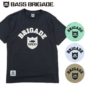 バスブリゲード Tシャツ BASS BRIGADE Shield Arch Tee BRDG バスフィッシング デプス Tシャツ 5.6オンス 釣り メール便送料無料
