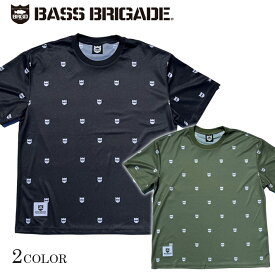 バスブリゲード ドライTシャツ Tシャツ BASS BRIGADE Shield Pattern Dry Big Tee SPBT01 バスフィッシング デプス ビッグシルエット 釣り メール便送料無料