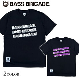 バスブリゲード Tシャツ BASS BRIGADE Slanted Word Mark Tee バスフィッシング デプス バス釣り 釣り メール便送料無料
