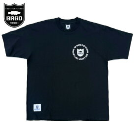 Tシャツ BASS BRIGADE バスブリゲード SHIELD CIRCLE LOGO TEE BLACK SCTE01 半袖 バス釣り 釣り コットンTシャツ おしゃれ 琵琶湖 魚釣り