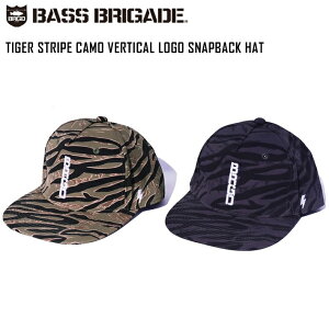 �L���b�v BASS BRIGADE �o�X�u���Q�[�h BRGD TIGER STRIPE CAMO VERTICAL LOGO SNAPBACK HAT �X�q �o�X�t�B�b�V���O �f�v�X �o�X�ނ� �A�E�g�h�A