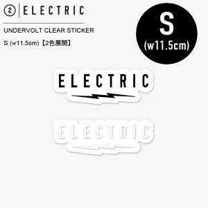 XebJ[ ELECTRIC GNgbN UNDERVOLT CLEAR STICKER- S (w11.5cm)y2FWJz V[ ~l[gH TOX Xm[{[h T[tB ނ St [֑Ή