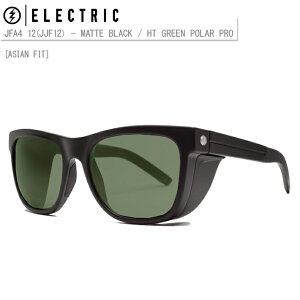 �Ό��T���O���X ELECTRIC FISHING SUNGLASS 12(JJF12) �G���N�g���b�N �T���O���X �Ό������Y - MATTE BLACK / HT GREEN POLAR PRO �mASIAN FIT�n �o�X�t�B�b�V���O �o�X�ނ� DRT ��������