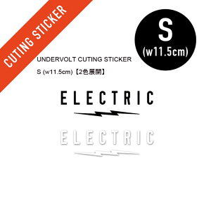 XebJ[ ELECTRIC GNgbN UNDERVOLT CUTING STICKER-S (w11.5cm)y2FWJz V[ ~l[gH TOX Xm[{[h T[tB ނ St [֑Ή