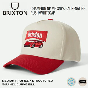 BRIXTON �u���N�X�g�� �L���b�v CHAMPION NP MP SNPK - ADRENALINE RUSH/WHITECAP �X�i�b�v�o�b�N �L���b�v CAP �X�P�{�[ �A���� �o�C�J�[ �X�g���[�g �T�[�t�B��