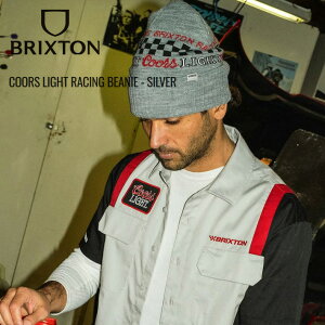 uNXg jbgX BRIXTON Brixton × Coors COORS LIGHT RACING BEANIE - SILVER jbgLbv Y fB[X r[j[ Xq XP{[oCJ[A T[tB[֑Ή