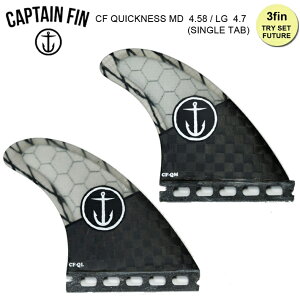 CAPTAIN FIN �L���v�e���t�B�� FUTURE �t�B�� CF QUICKNESS SM 4.47 / MD 4.58 / LG 4.7 Single Tab Thruster 3FIN �t�B��3�{�Z�b�g ���������I