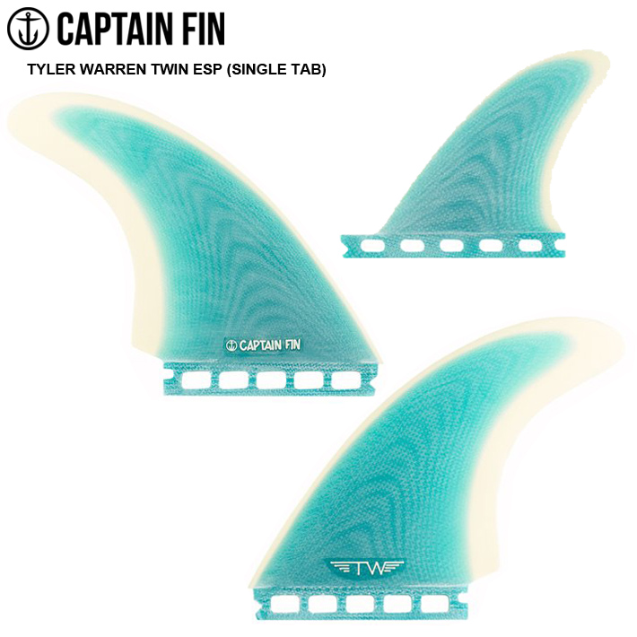 CAPTAIN FIN キャプテンフィン FUTURE フィン TYLER WARREN TWIN ESP (SINGLE TAB) Twin +  Trailer Limited La Especial Collection タイラー・ウォーレン FUTURE 2-FIN + 1 | 