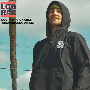 LOG RAP Obv WPbg Packable Jacket Black t[hR[`WPbg iCWPbg AmbNWPbg Y AE^[ T[tB T[t{[h O{[h