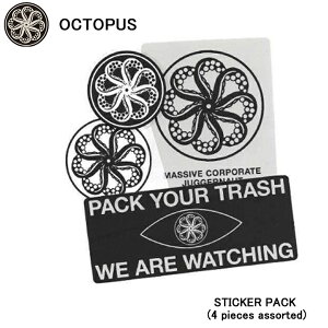 OCTOPUS INgpX XebJ[ STICKER PACK (4 pieces assorted) V[ T[tB 4 I