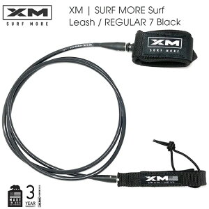 T[tB [VR[h XM | SURF MORE Surf Leash / REGULAR 7 Black ~bhOXp[VR[h XMM[7tB[g p[R[h 