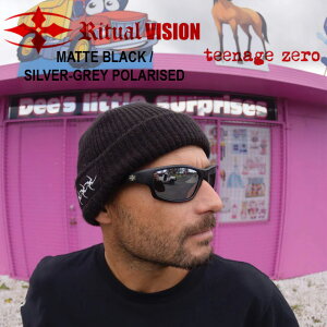 �Ό��T���O���X RITUAL VISION ���`���A�� �r�W���� TEENAGE ZERO MATTE BLACK / SILVER GREY POLARISED �I�[�X�g�����A�� ���T�C�N���v���X�`�b�N�E�A�C�E�F�A�u�����h ���{���㗤 ��������