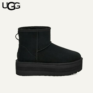 UGG アグ ムートンブーツ クラシック ミニ プラットフォーム レディース 厚底 WCLASSIC MINI PLATFORM ブラック 1134991