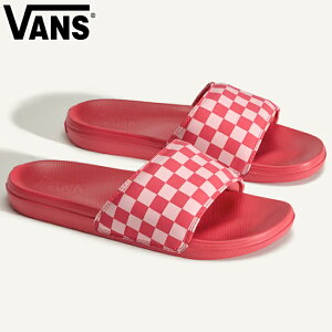 VANS ���@���Y �o���Y La Costa Slide On Sandal Crimson Haze VN0A5HFEFO9 �X���C�h�I�� �T���_�� �`�F�b�J�[�� ������� ��� ���f�B�[�X