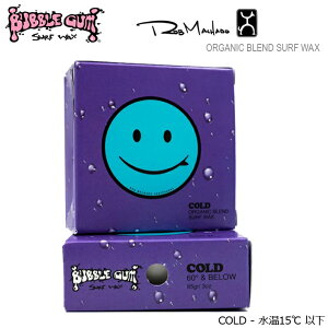 T[tBbNX Bubble Gum x Rob Machado Organic Blend Surf Wax - Cold - 15 ȉ ouKbNX u}`h I[KjbN T[tbNX