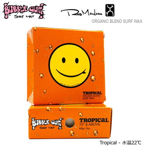 T[tBbNX Bubble Gum x Rob Machado Organic Blend Surf Wax - Tropical - 22 ouKbNX u}`h I[KjbN T[tbNX
