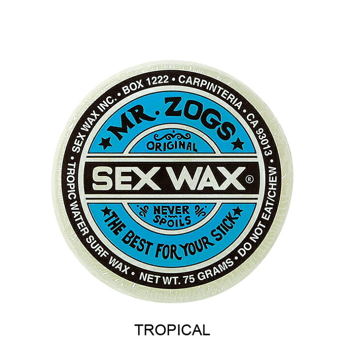 サーフィン ワックス SEXWAX WAX CLASSIC ：TROPICAL(BLUE) セックスワックスクラシック TRICKY  WORLD OSAKA