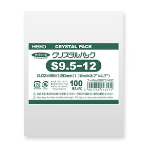 y[֑ΉzHEIKO OPP NX^pbN S9.5-12 (e[vȂ) 100 0D03×95×120mm