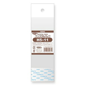 �y���[���֑Ή��zHEIKO OPP�� �N���X�^���p�b�N H5-11 (�w�b�_�[�t��) 100��