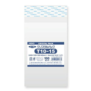 y[֑ΉzHEIKO OPP NX^pbN T10-15(e[vt) 100 0D03×100×150{e[v40mm