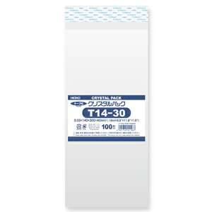 �y���[���֑Ή��zHEIKO OPP�� �N���X�^���p�b�N T14-30(�e�[�v�t��) 100�� ��0�D03×��140×��300�{�e�[�v����40mm