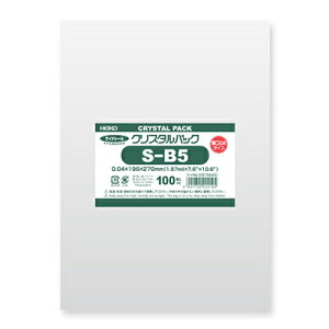 y[֑ΉzHEIKO OPP NX^pbN 04S-B5 (e[vȂ) 04^Cv 100 0D04×195×270mm
