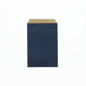 【メール便対応】HEIKO 紙袋 柄小袋 Rタイプ R-85 筋入無地紺 200枚 幅105×高150mm