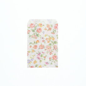 【メール便対応】HEIKO 紙袋 柄小袋 Rタイプ R-85 ロマネスク 200枚 幅105×高150mm 平袋 フラワー 小花柄