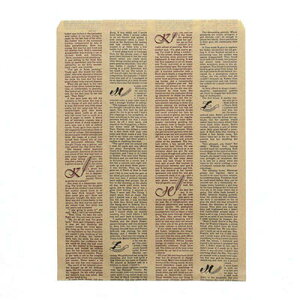 HEIKO 紙袋 柄小袋 Rタイプ R-10 フェザーイニシャル 200枚 幅250×高330mm