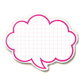 【メール便対応】HEIKO 抜型カード フキダシ H340-01 L P 50枚 ピンク