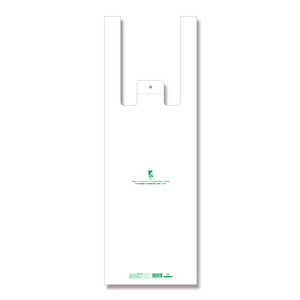 HEIKO レジ袋 バイオハンドハイパー 花束用 M 50枚 乳白 手提げポリ袋 手提げ袋 ビニール袋