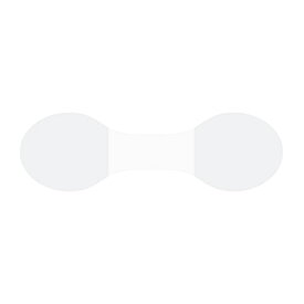 【メール便対応】HEIKO 業務用 タックラベル(シール) メガネシール 透明 450片 固定用シール メガネ型 アクセサリー ハンドメイド